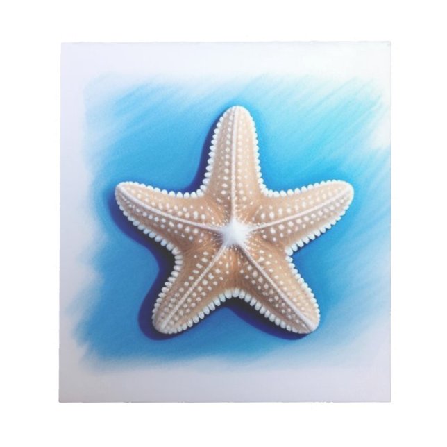 Bloc-note Starfish Crayon Drawing (Devant)