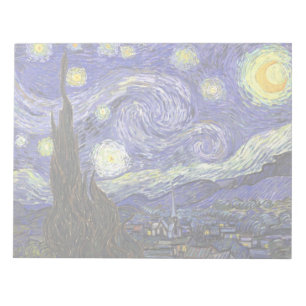 Bloc-note Starry Night by Vincent van Gogh