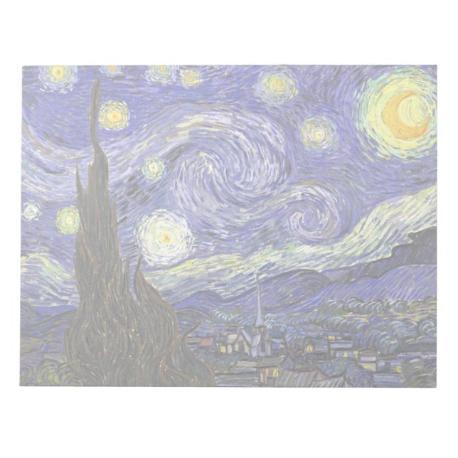 Bloc-note Starry Night by Vincent van Gogh (Devant)