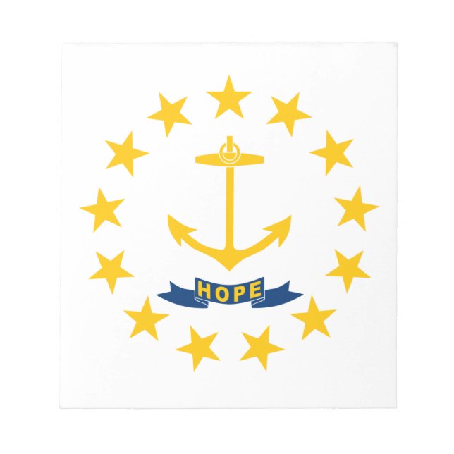 Bloc-note State Flag of Rhode Island (Devant)