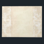 Bloc-note Stationery Paper Vintage Music Sheet Cream Blush<br><div class="desc">Stationary Paper Vintage Antique Music Sheet Scroll,  Blush Pink & Cream faded colors. Matching stamps and Customizable Cards.</div>