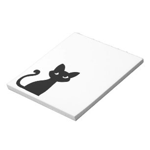 BLOC-NOTE STATIONNAIRE DE PAPIER À NOIR CUTE