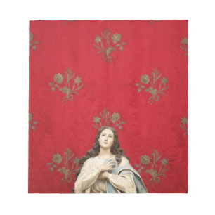 Bloc-note Statue d'une vierge dans une église de Spaccanapol