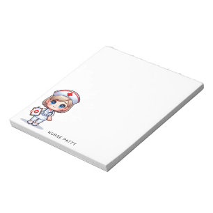 Bloc-note Stethoscope rose Infirmier pinguin mignon personna