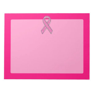 Bloc-note Style de Parties scintillant courbée Chrome Pink R