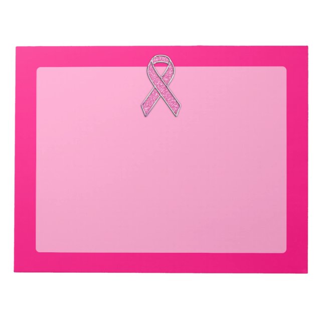 Bloc-note Style de Parties scintillant courbée Chrome Pink R (Devant)