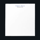 Bloc-note Style rétro Élégant Plaque blanche simple<br><div class="desc">Choisissez parmi différents types et tailles. Modèle De Style Rétro Branché Pour Tous Les Besoins.</div>