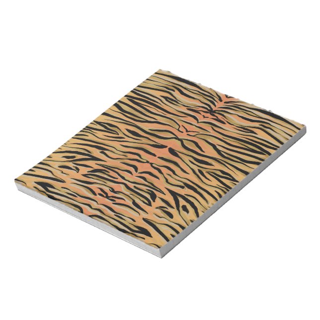 Bloc-note Stylish Black Gold Tiger Animal Print (Tourné)