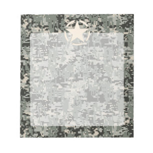 Bloc-note Stylo Star sur le Camouflage numérique