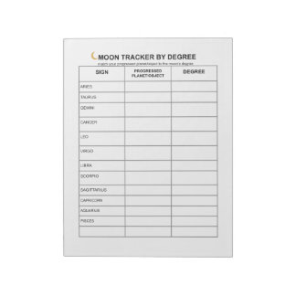 Bloc-note Suivi de la Lune Notepad