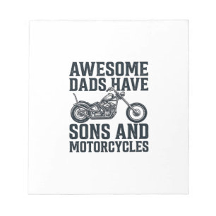 Bloc-note Super Papas Ont Des Fils et Des Motocyclettes Desi