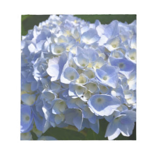 Bloc-note Superbe Hydrangea Bush à fleurs bleu clair