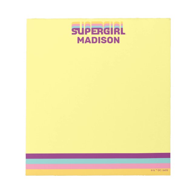 Bloc-note Supergirl Retro Colorshift Graphic (Devant)