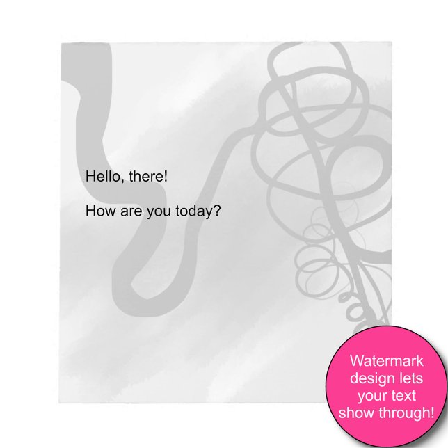 Bloc-note Sur la grille : Abstrait noir et gris (Créateur téléchargé)