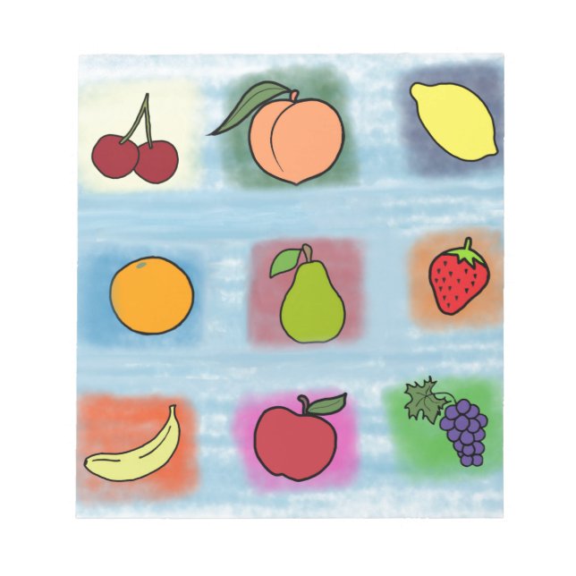 Bloc-note Surprise des fruits (Devant)