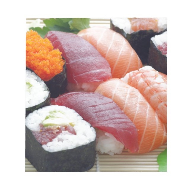 Bloc-note Sushi Japonais Alimentation asiatique Raw Sashimi  (Devant)