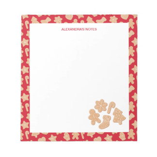 Bloc-note Sweet Christmas Gingerbread Motif de cookies