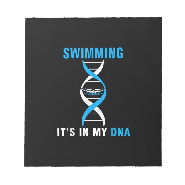 Bloc-note Swimming Its In My DNA Funny Swimer Cool Love (Devant)
