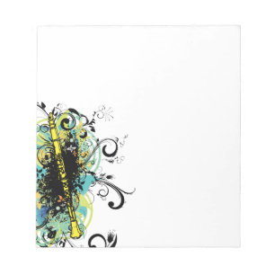 Bloc-note Swirl Grunge Clarinet
