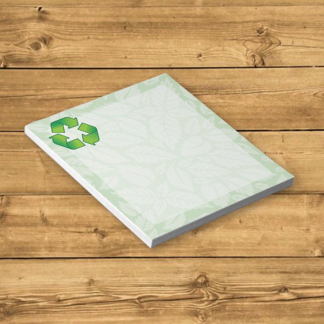 Bloc-note Symbole de recyclage (Créateur téléchargé)