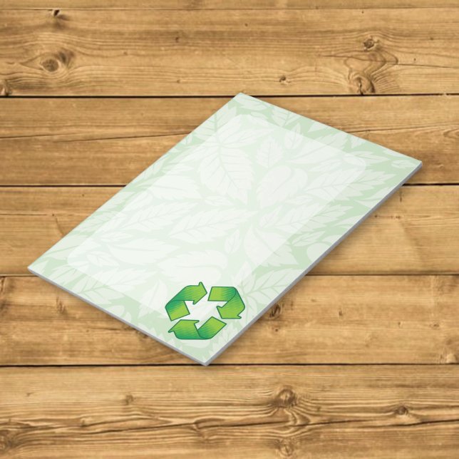 Bloc-note Symbole de recyclage (Créateur téléchargé)