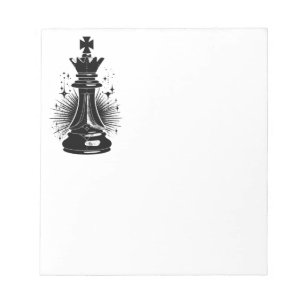 Bloc-note Symbole d'échecs surréaliste