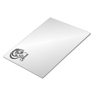 Bloc-note Symbole et symbole de Capricorne Zodiac Argent