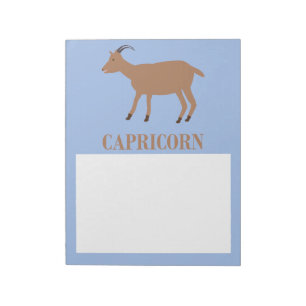 Bloc-note Symbole étoile Capricorne Chèvre