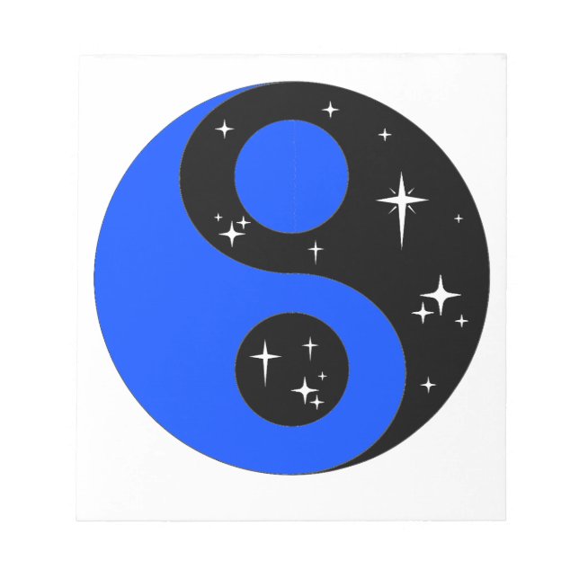 Bloc-note " Symbole étoilé du Ying Yang " (Devant)