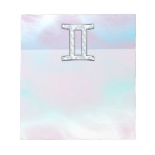 Bloc-note Symbole Gemini Zodiac