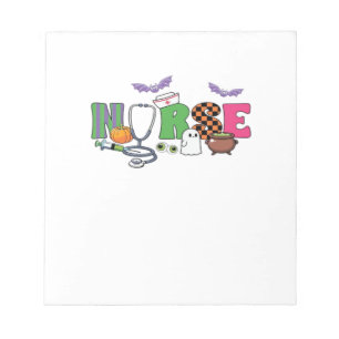 Bloc-note T-Shirt classique Halloween pour infirmières