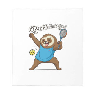 Bloc-note T-shirt de paresseux de pickleball - Pickleball to