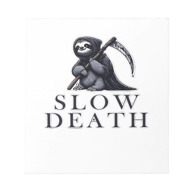Bloc-note T-shirt essentiel Slow Death (Devant)