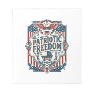Bloc-note T-shirt graphique vectoriel Baby Shower patriotiqu