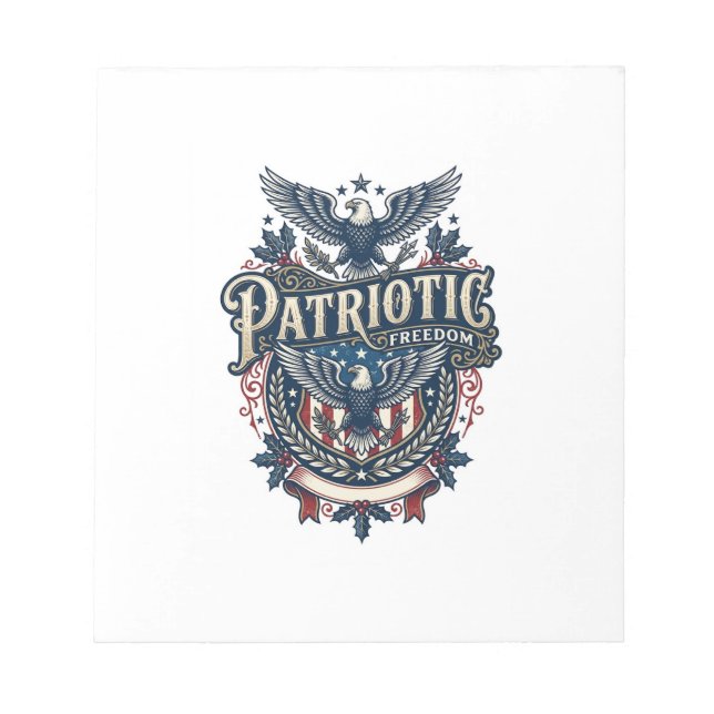 Bloc-note T-shirt graphique vectoriel de Noël patriotique (2 (Devant)