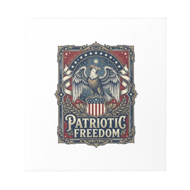 Bloc-note T-shirt graphique vectoriel Patriote Stargazer (Devant)