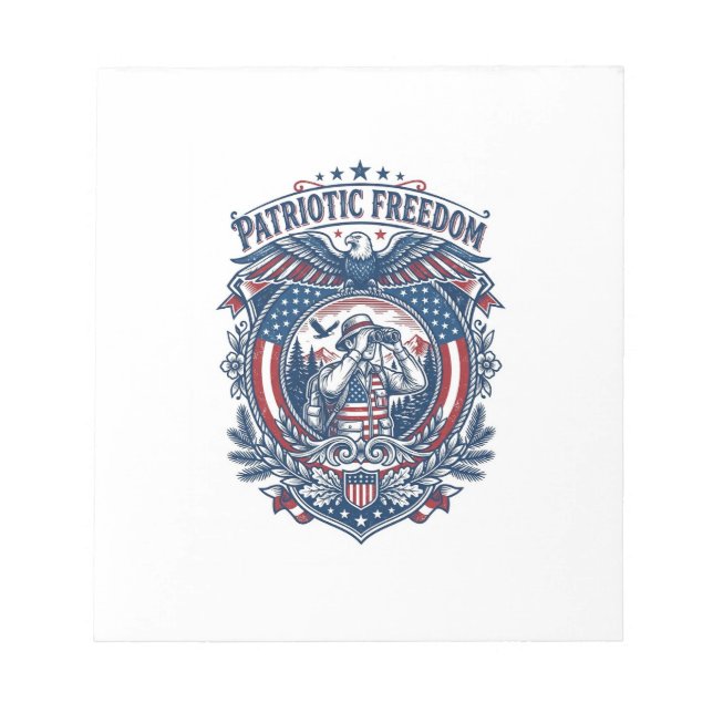 Bloc-note T-shirt graphique vectoriel pour ornithologue patr (Devant)