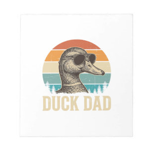 Bloc-note T-shirt Papa Canard Gravure Vintage Crépuscule Rét