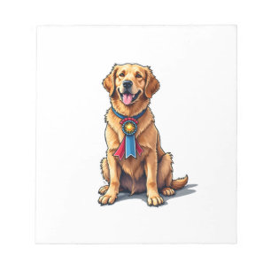Bloc-note T-shirt vintage Golden Retriever américain fier