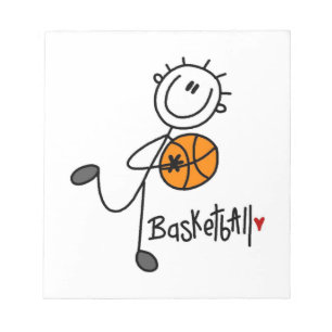 Bloc-note T-shirts et cadeaux basiques de basket-ball à figu