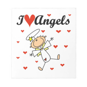 Bloc-note T-shirts et Cadeaux J'aime les Anges