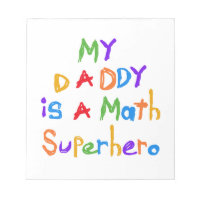 T-shirts et cadeaux My Daddy Math Superhero
