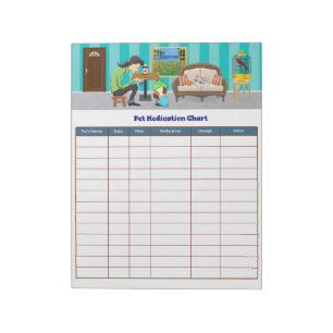 Bloc-note Tableau de Médicaments pour Animaux ComfyPaws