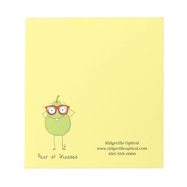 Bloc-note Tableau de notes personnalisé pour le bureau des m (Devant)