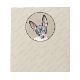 Bloc-note Tableau Rat Terrier - Cute Original Chien Art