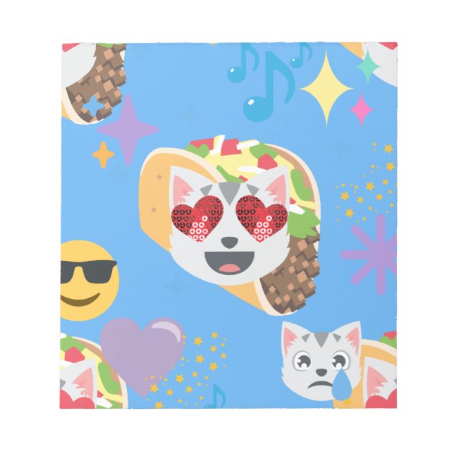Bloc-note taco cat emoji (Devant)