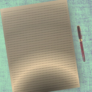 Bloc-note Taille de la lettre 8,5 x 11" College Ruled bronze