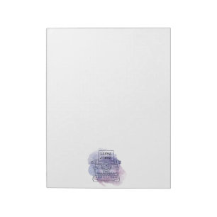 Bloc-note Taille personnalisée de la lettre de machine à écr