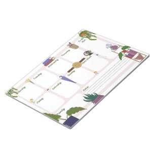 Bloc-note Tapis de bureau planificateur hebdomadaire esthéti
