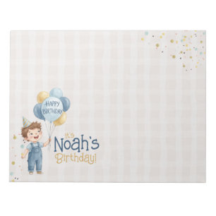 Bloc-note Tapis de table personnalisé pour l'anniversaire d'
